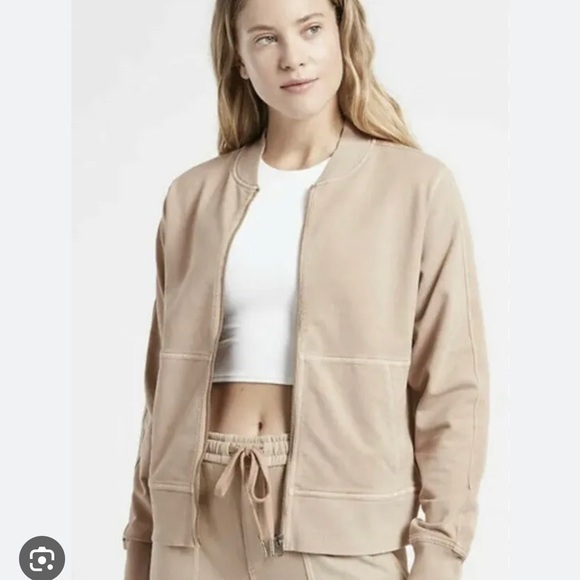 Athleta Tops - Athleta Farallon Jacket Mocha Latte Tan Women’s Size‎ 1X